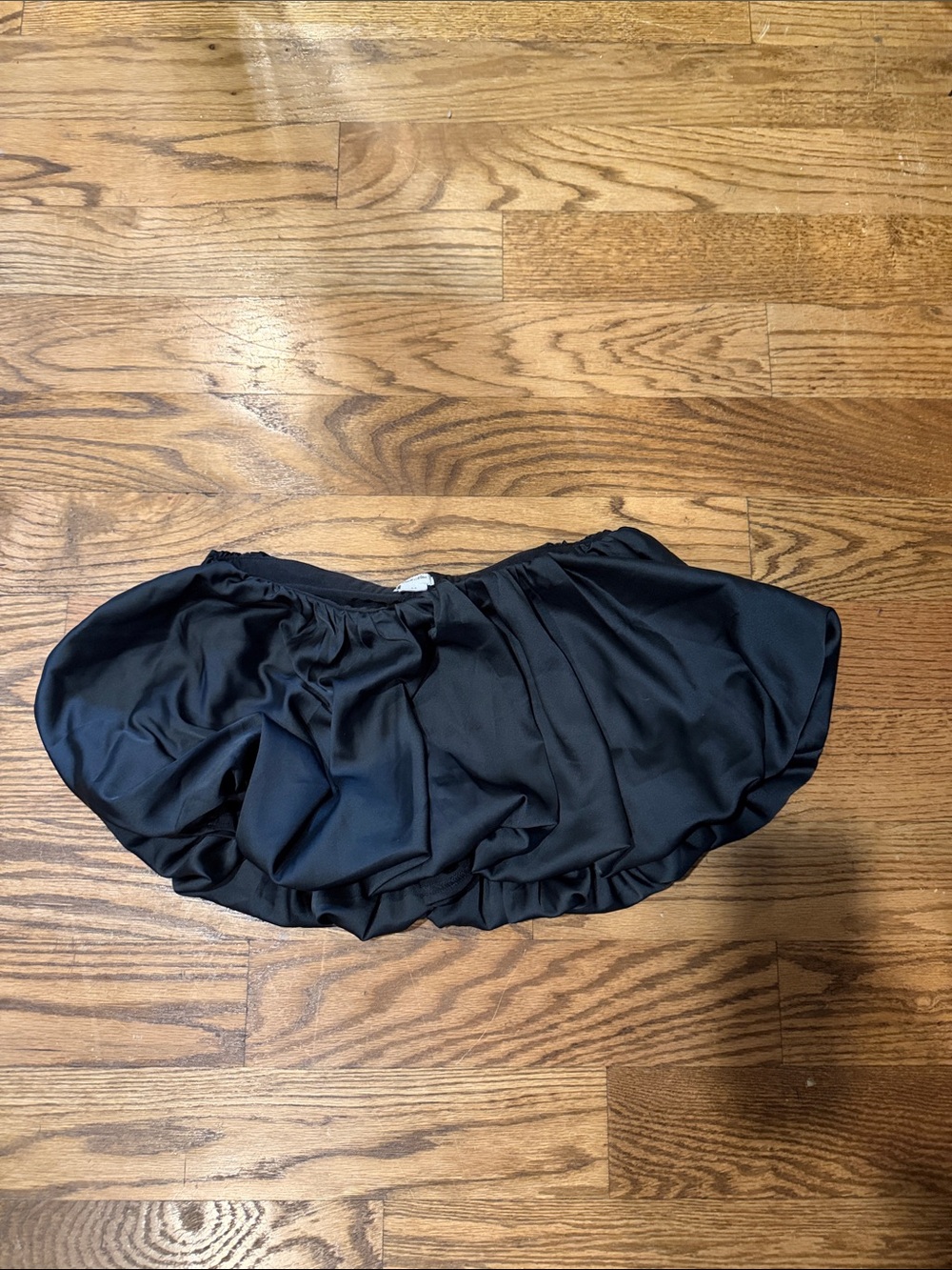 Kimchi Blue Black Satin Bubble Skirt